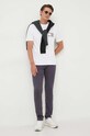 Βαμβακερό μπλουζάκι Tommy Hilfiger MW0MW32597 λευκό AW23