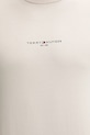 Tommy Hilfiger tricou din bumbac bej MW0MW32584