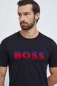 Odzież BOSS t-shirt bawełniany 50500760 czarny