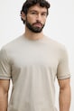 BOSS T-shirt basic męski bawełniany Thompson 04 beżowy 50501097