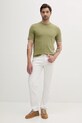 Bavlněné tričko BOSS Thompson 04 50501097 zelená SS25