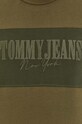 Tommy Jeans t-shirt bawełniany DM0DM17914 zielony