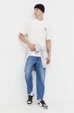 Tommy Jeans t-shirt in cotone DM0DM17732 beige AW23