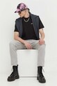 Βαμβακερό μπλουζάκι Tommy Jeans DM0DM17823 μαύρο AW23