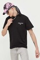 Βαμβακερό μπλουζάκι Tommy Jeans μαύρο DM0DM17823