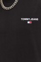 Βαμβακερό μπλουζάκι Tommy Jeans DM0DM17823 μαύρο