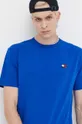 modrá Bavlnené tričko Tommy Jeans