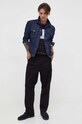 Βαμβακερό μπλουζάκι Tommy Jeans DM0DM17715 μαύρο AW23