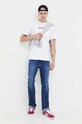 Tommy Jeans t-shirt bawełniany DM0DM17720 biały AW23
