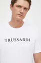 белый Хлопковая футболка Trussardi