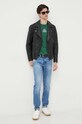 Lacoste t-shirt bawełniany TH1147 zielony AW23