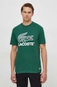 Бавовняна футболка Lacoste зелений TH1285