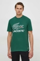 зелений Бавовняна футболка Lacoste