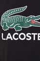 Βαμβακερό μπλουζάκι Lacoste TH1285 μαύρο