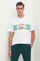 Памучна тениска Lacoste бял TH1415