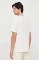 Ρούχα Βαμβακερό μπλουζάκι Lacoste TH1415 μπεζ