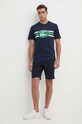 Lacoste t-shirt in cotone TH1415 blu navy SS24