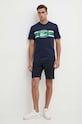 Lacoste t-shirt in cotone TH1415 blu navy SS24