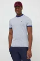 Lacoste t-shirt bawełniany granatowy