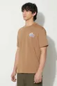 marrone Lacoste t-shirt in cotone