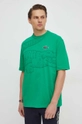 zielony Lacoste t-shirt bawełniany