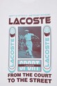 Bombažna kratka majica Lacoste TH5642 bela