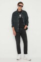PLEIN SPORT tricou din bumbac FACC.MTK6429.SJY001N negru AW23