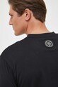 PLEIN SPORT tricou din bumbac negru FACC.MTK6429.SJY001N