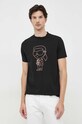 Karl Lagerfeld t-shirt czarny 534221.755047