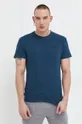 темно-синій Бавовняна футболка Superdry