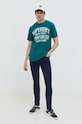 Superdry tricou din bumbac M1011767B.VJ3 verde AW23