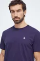 tmavomodrá Bavlnené tričko 47 brand MLB Los Angeles Dodgers