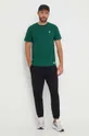 Βαμβακερό μπλουζάκι 47 brand MLB Oakland Athletics πράσινο