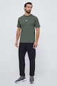 New Balance t-shirt bawełniany MT31504DON zielony AW23