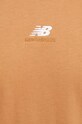 New Balance t-shirt bawełniany MT31504TOB brązowy