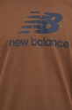 Bavlnené tričko New Balance MT31541DHE hnedá