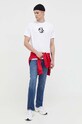 Karl Lagerfeld Jeans t-shirt bawełniany 236D1704 biały AW23