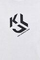 Karl Lagerfeld Jeans longsleeve din bumbac 236D1705 alb