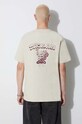 Clothing Taikan cotton t-shirt Taikan By Matt Gazzola "Smoke" S/S Tee TT0006.CRM beige