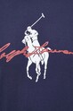 Хлопковая футболка Polo Ralph Lauren 710839049 тёмно-синий
