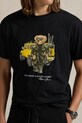 Памучна тениска Polo Ralph Lauren черен 710854497