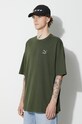 Puma cotton t-shirt BETTER CLASSICS Oversized Tee green 62131531