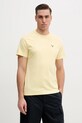 Barbour tricou din bumbac galben MTS0331