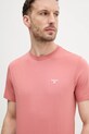 Бавовняна футболка Barbour помаранчевий MTS0331