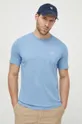 блакитний Бавовняна футболка Barbour Чоловічий