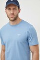 Barbour tricou din bumbac albastru MTS0331