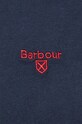 Бавовняна футболка Barbour MTS0331 темно-синій