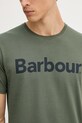 Barbour t-shirt bawełniany ESSENTIALS MTS0531 zielony