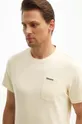 beżowy Barbour t-shirt bawełniany