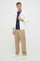 Barbour tricou din bumbac MTS1114 bleumarin SS25